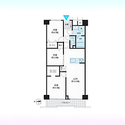 グランドシティ大宮EASTTOWER 3LDKの間取図画像