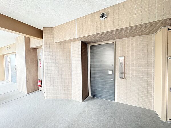 落ち着いたデザインの玄関です。