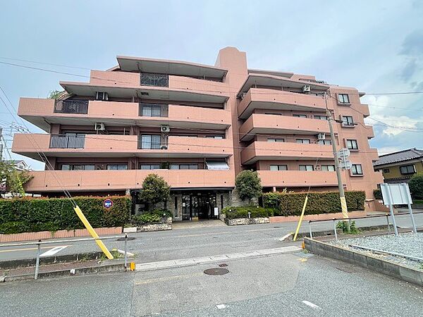 タイル張りの荘厳な外観は、マンションならでは。