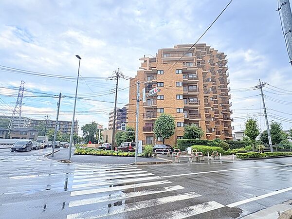 空を大きく見渡せる開放的なロケーションに佇む落ち着いた外観です