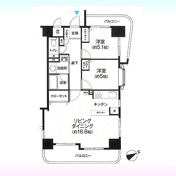 間取りを拡大表示