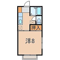 ミキハウス 1Kの間取図画像