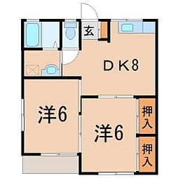 上台コーポ 1階/101