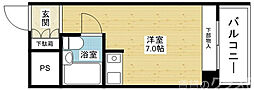 ライオンズマンション新大阪第5 ワンルームの間取図画像