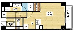 Osaka Metro御堂筋線 東三国駅 徒歩1分の賃貸マンション 7階1Kの間取り