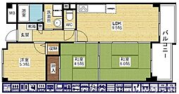 ライオンズマンション新大阪第6 3LDKの間取図画像