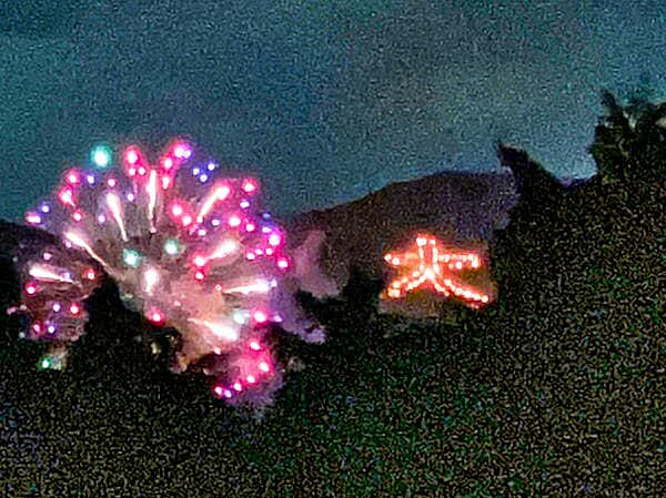 バルコニーから大文字焼が見られます（オーナー様提供写真）