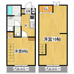 KMT 1LDKの間取図画像