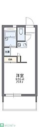 レオパレスエスパドン 2階1Kの間取り