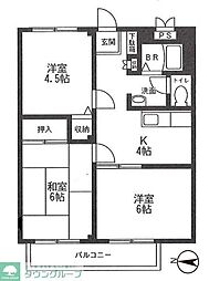 ＳＴメゾン相模原 1階3Kの間取り