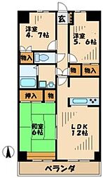 間取図画像 3LDK