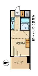メゾンジョシア ワンルームの間取図画像