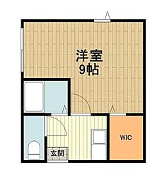 カインドネス八王子緑町 1Kの間取図画像