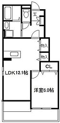 ハイキャッスル3 1LDKの間取図画像