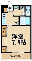 リブリ・フローレス参番館 1Kの間取図画像