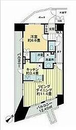 八王子明神町アーバンライフ 1LDKの間取図画像