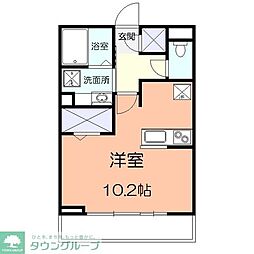 Volpe ワンルームの間取図画像