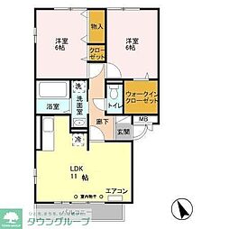 Soleil 2LDKの間取図画像