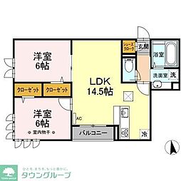 CasaFloresta 2LDKの間取図画像