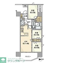 プレシス八王子横山町 3LDKの間取図画像