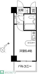 ライオンズマンション相模原第5 ワンルームの間取図画像