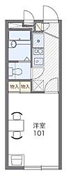 レオパレスジョイフル 1Kの間取図画像
