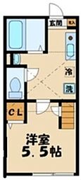 コンフォーティア 1Kの間取図画像