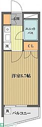 ロイヤルヒルズ八王子 1Kの間取図画像
