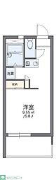 レオパレスブライト 1Kの間取図画像