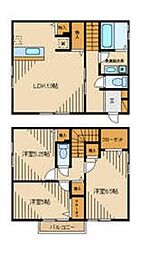 ゴールドクレストB 3LDKの間取図画像