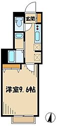 ラ・セントロ 1Kの間取図画像
