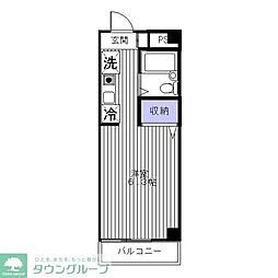 ＫＩレジデンス 2階1Kの間取り