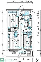 デュオステージ西荻窪II 3階2LDKの間取り