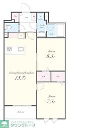 Stadt Nerima-kasugacho 4階2LDKの間取り