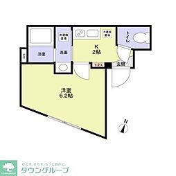 ＶＩＳＴＡ　ＨＯＮＡＮＣＨＯ 2階1Kの間取り