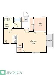 ALVER代田橋 2階1LDKの間取り