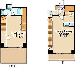 東京メトロ丸ノ内線 中野坂上駅 徒歩5分の賃貸マンション 1階1LDKの間取り