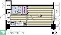 フェニックス新宿7丁目 8階1Kの間取り