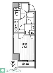 Lighthouse西新宿 3階1Kの間取り