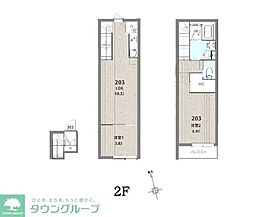 ミハス中野新井薬師II 2階2LDKの間取り