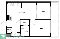 パラスト明大前 7階1LDKの間取り