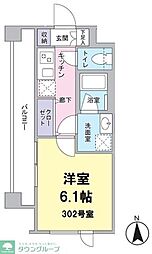 渡邉ビル　ヴノアピオン 3階1Kの間取り