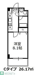 シーム江古田の森 305 3階1Kの間取り