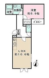 Ｔｈｅ　Ｐａｒｋ　Ｍａｉｓｏｎ中野3丁目 3階1LDKの間取り