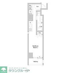 MYRIARESIDENCE北新宿 1Kの間取図画像