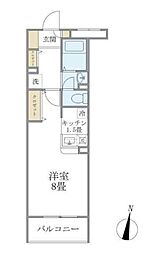 ArsMaison新中野 1Kの間取図画像
