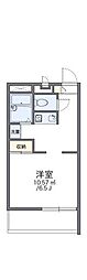 レオパレス豊南 1Kの間取図画像
