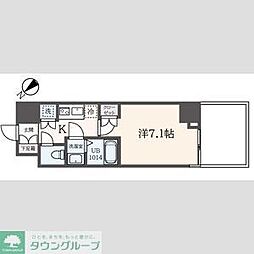 フェルテ中野 1Kの間取図画像