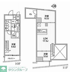 ALTERNA中野 3LDKの間取図画像