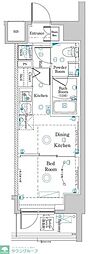 Raffistar中野本町 1DKの間取図画像